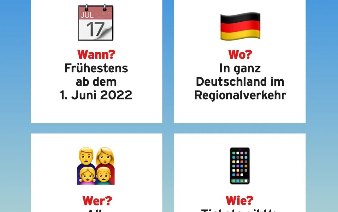 9€ Bahnticket für 90 Tage